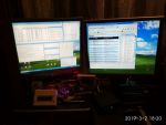 ... a na monitory s VUSC (vlevo) a vpravo ON4KST pro 9 cm (2/8)